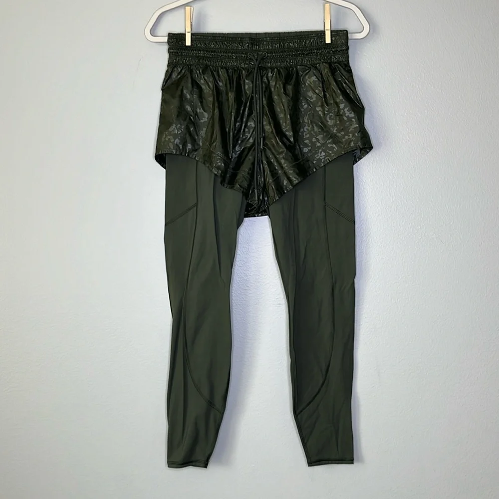 Athleta‎ Rainer 2 in 1 Tight / Green / SZ S
